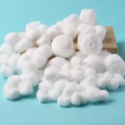 Quả bóng bông y tế, 100% len bông 0.5g-5g, 10pcs/thùng, 20pcs/thùng