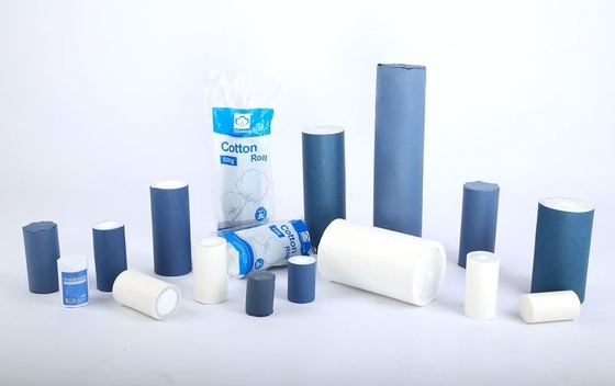 Hydrophilic Cotton Roll Absorbent Medical White 100% Wool Sterile / Non Sterile Cutting-Head Thông thường