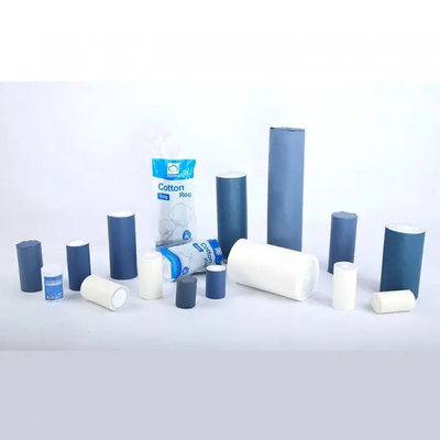 Cotton Roll Absorbent Medical White 100% Wool Sterile Non Sterile Cutting-Head Thông thường
