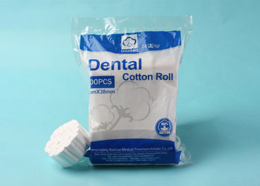 100% Cotton Dental Disposable Products 10 * 38mm 8 * 38mm For Personal Care