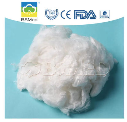 100% bông tẩy trắng tự nhiên có chất lượng y tế có độ ẩm cao Không có chất huỳnh quang cho các sản phẩm nha khoa dán vết thương
